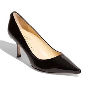 Ivanka Trump Indico Black Patent Leather Pumps